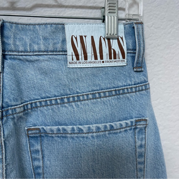 Mother Snacks High Waist Double Stack Ankle Jeans Straight Leg Size 26 - Picture 8 of 8